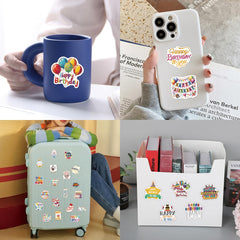 WQOWEHI gift-pack stickers, ideal party favors and gift add-ons.
