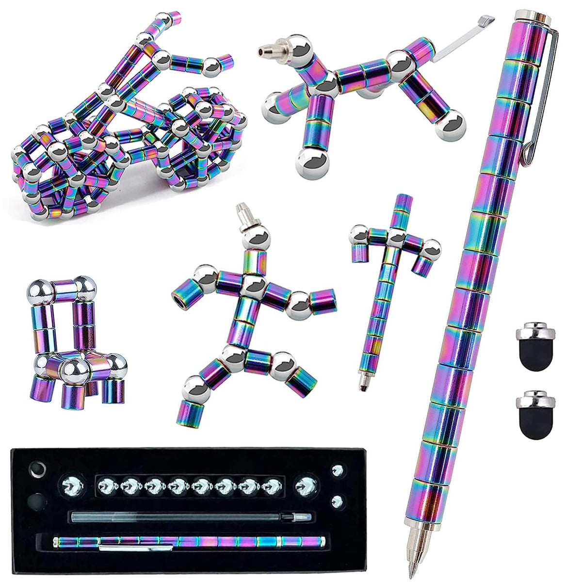 WQWQUU Fidget Pen magnet play for creative shapes and focus