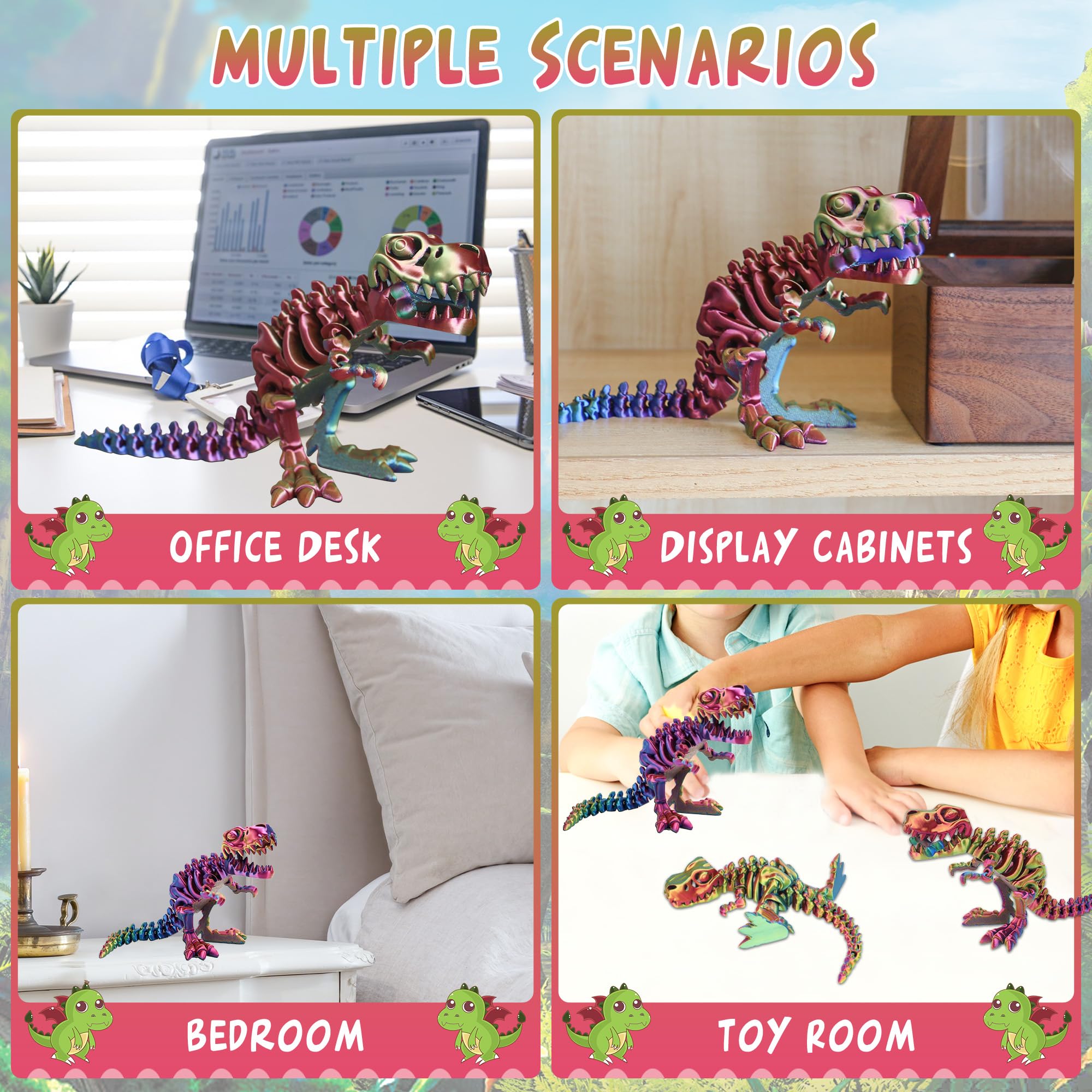 WQXWNFBA dino office decor adds character to your workspace.