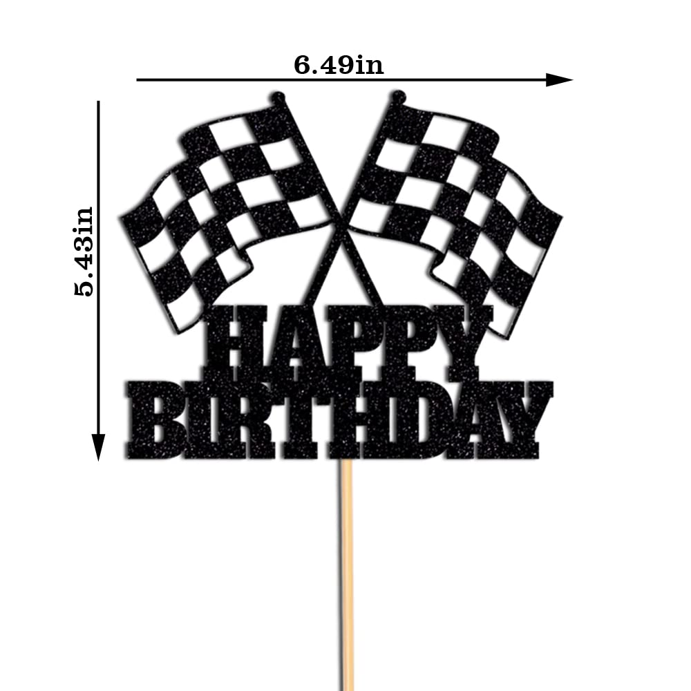 WRACKKIAR Assembled car cake topper ready to insert into cake.