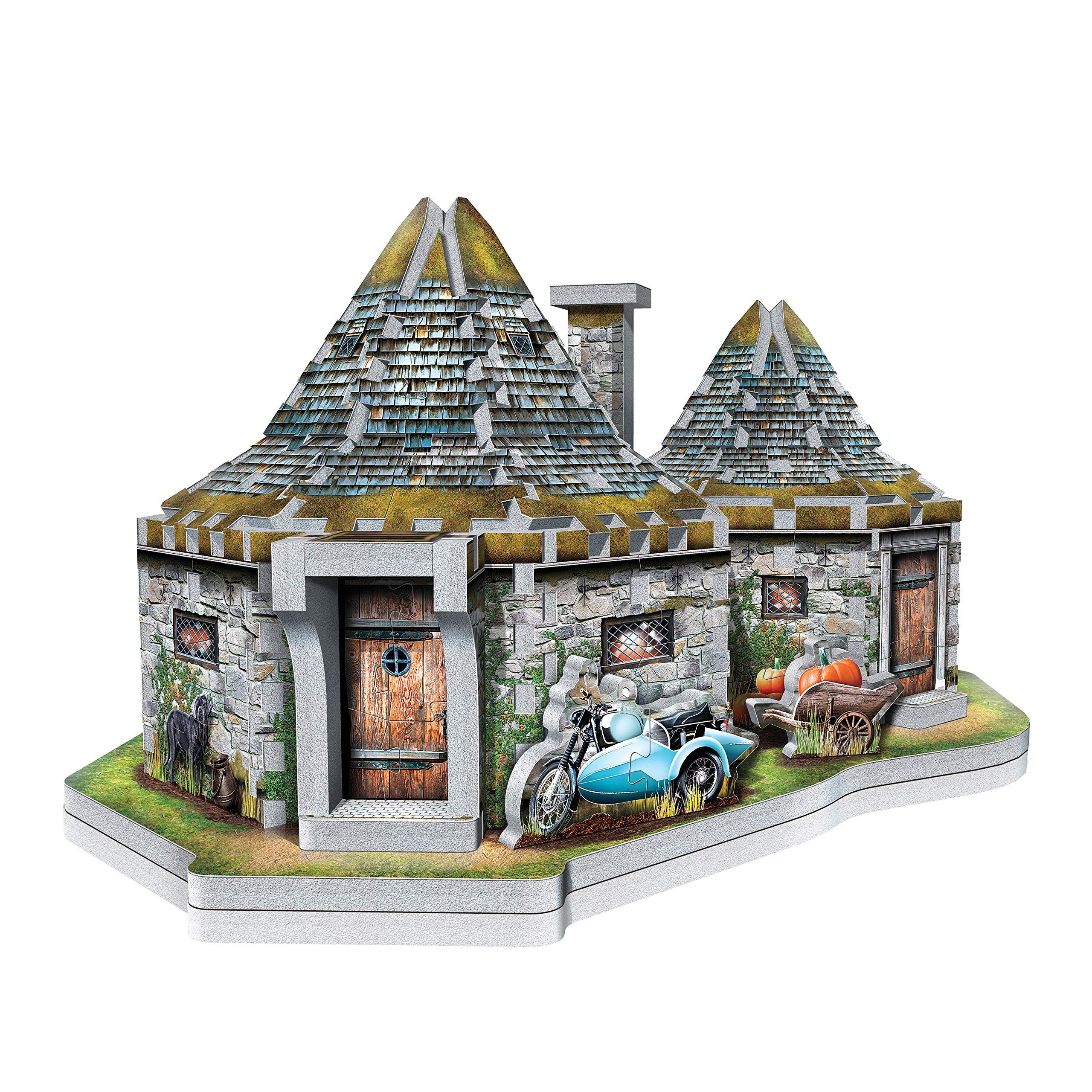 Wrebbit 3D Hagrid's Hut roof detail captures craftsmanship.