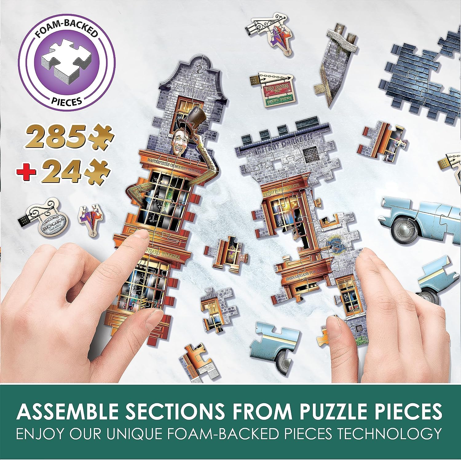 Wrebbit3D Diagon Alley collection puzzle, ideal for display and gifting.