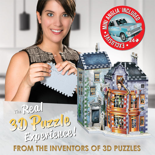 Wrebbit3D Flying Ford Anglia mini-puzzle detail for collectors.