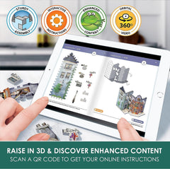 Wrebbit3D Foam-backed pieces ensure sturdy 3D construction.