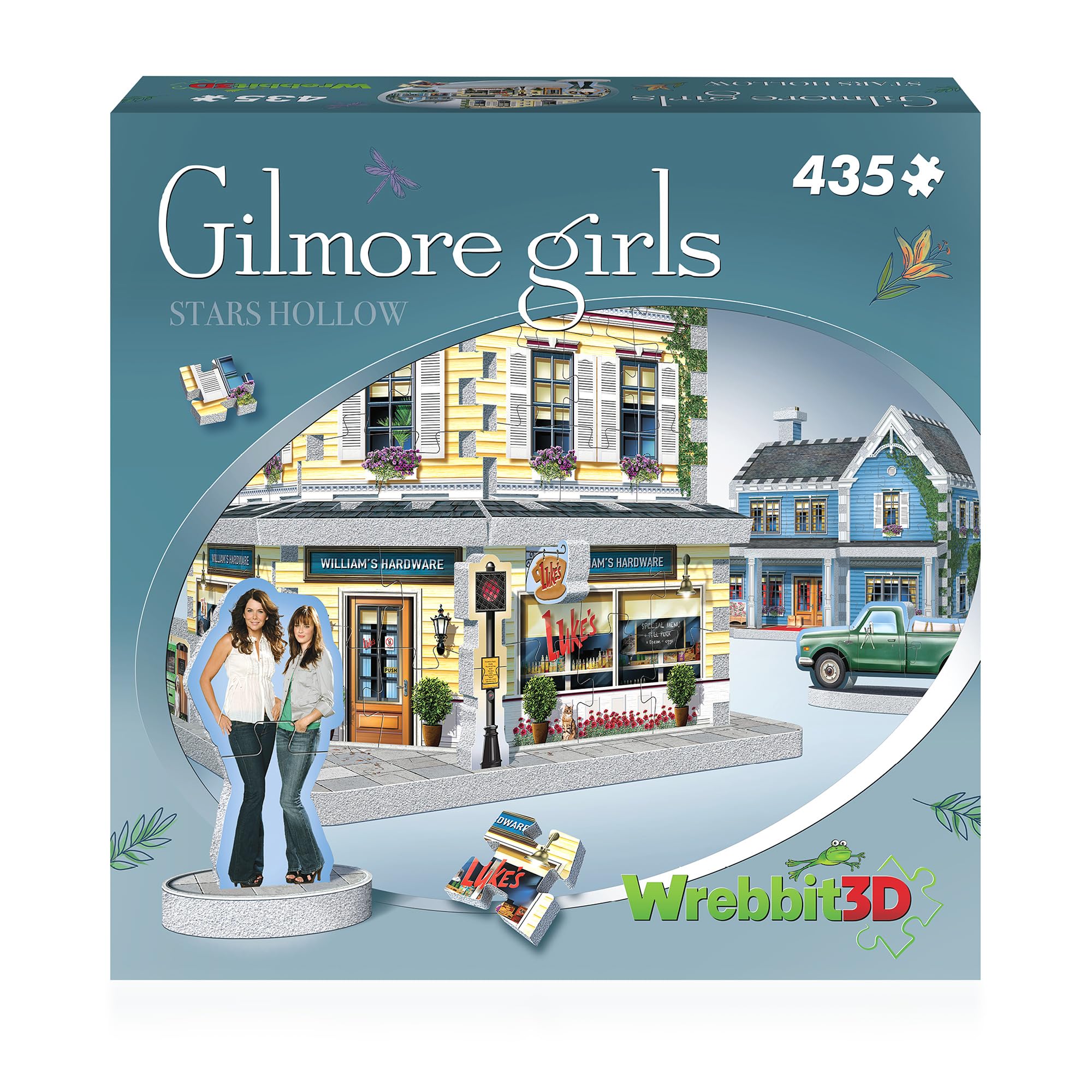 Wrebbit 3D Puzzle Gilmore Girls Lorelai House focus for fans, detailed display
