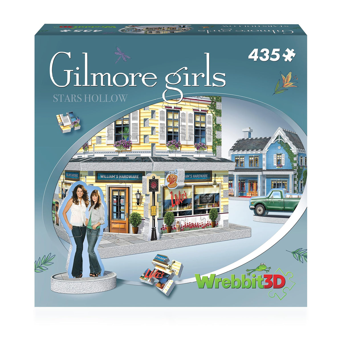 Wrebbit 3D Puzzle Gilmore Girls Lorelai House focus for fans, detailed display