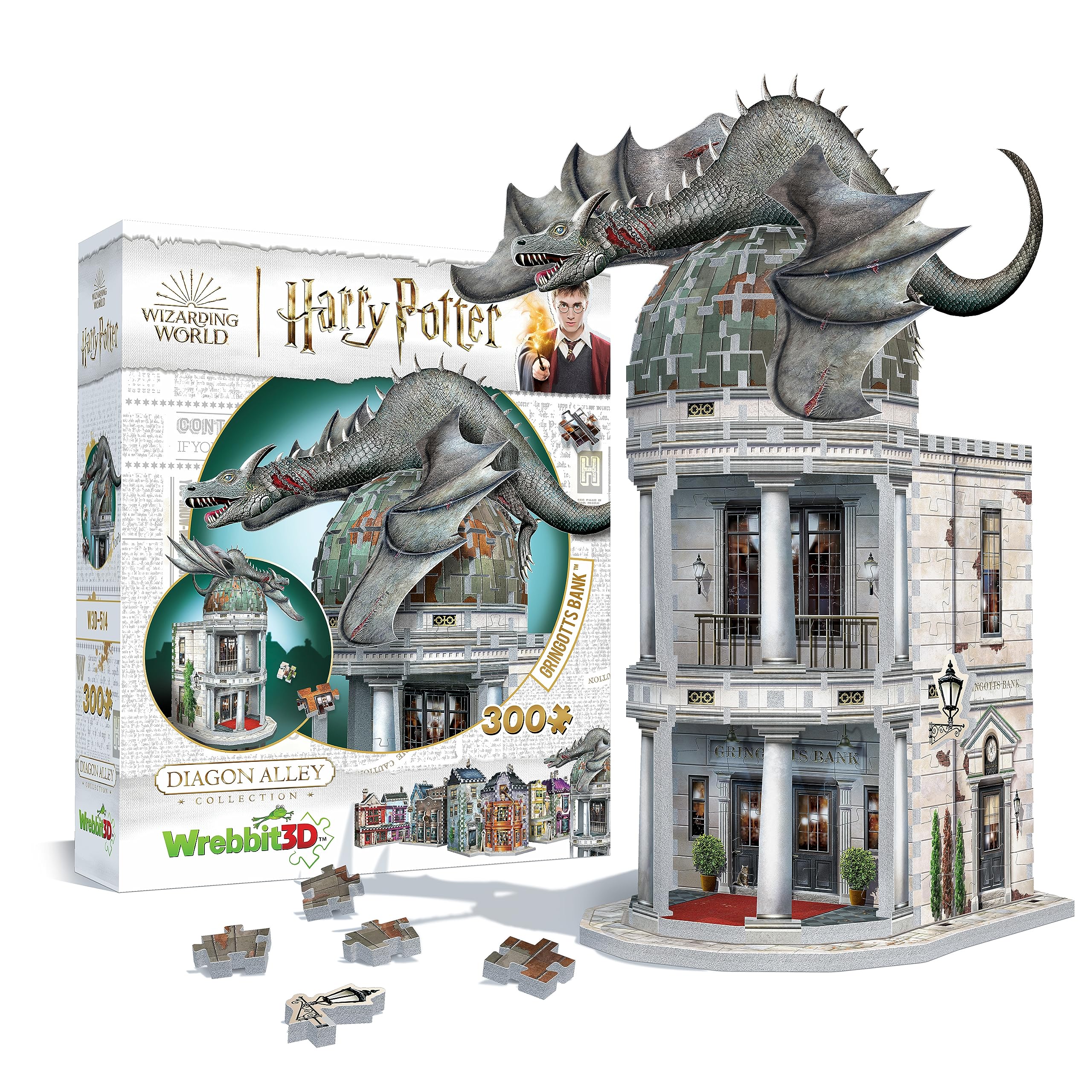 Wrebbit 3D Gringotts Bank model as a dramatic display piece