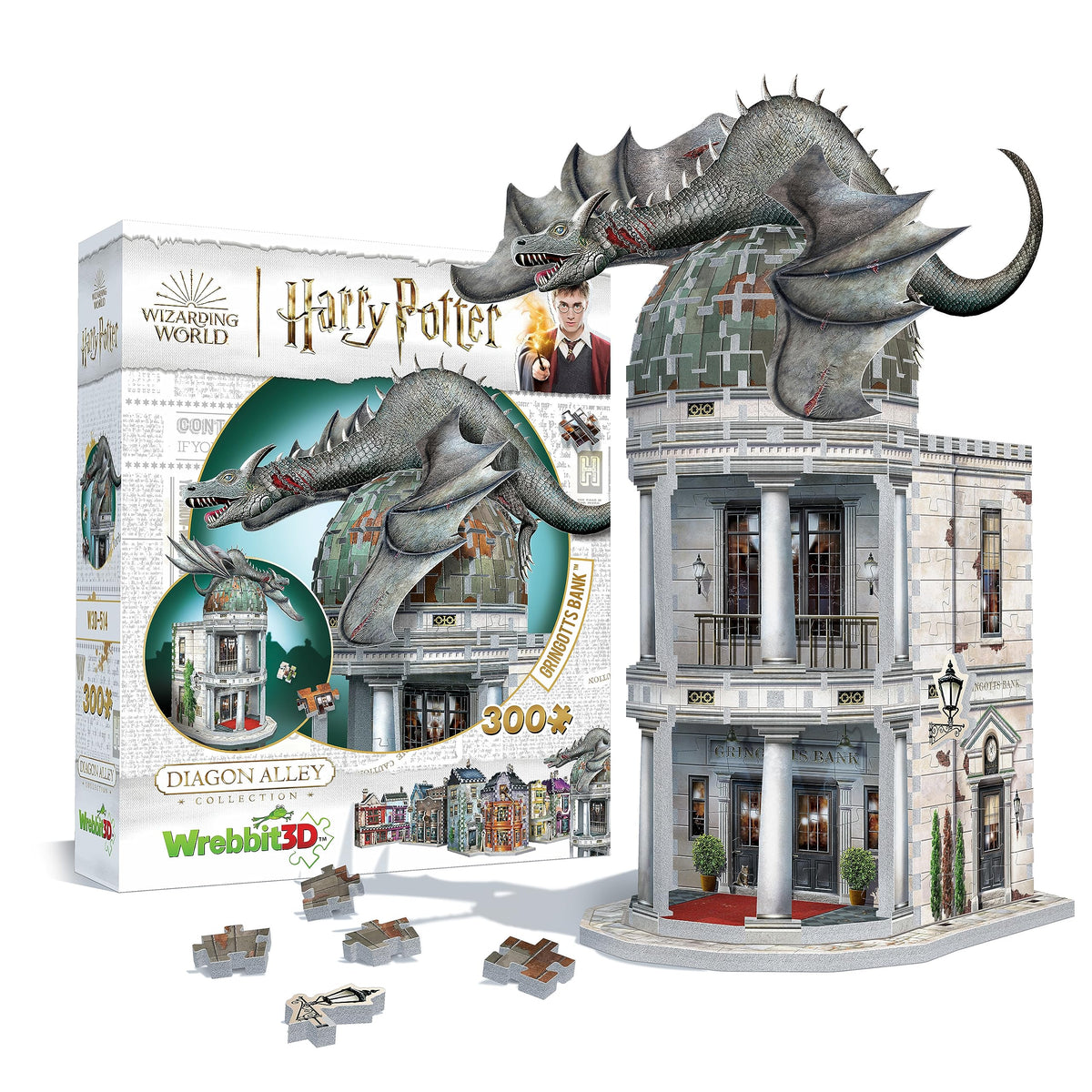 Wrebbit 3D Gringotts Bank model as a dramatic display piece