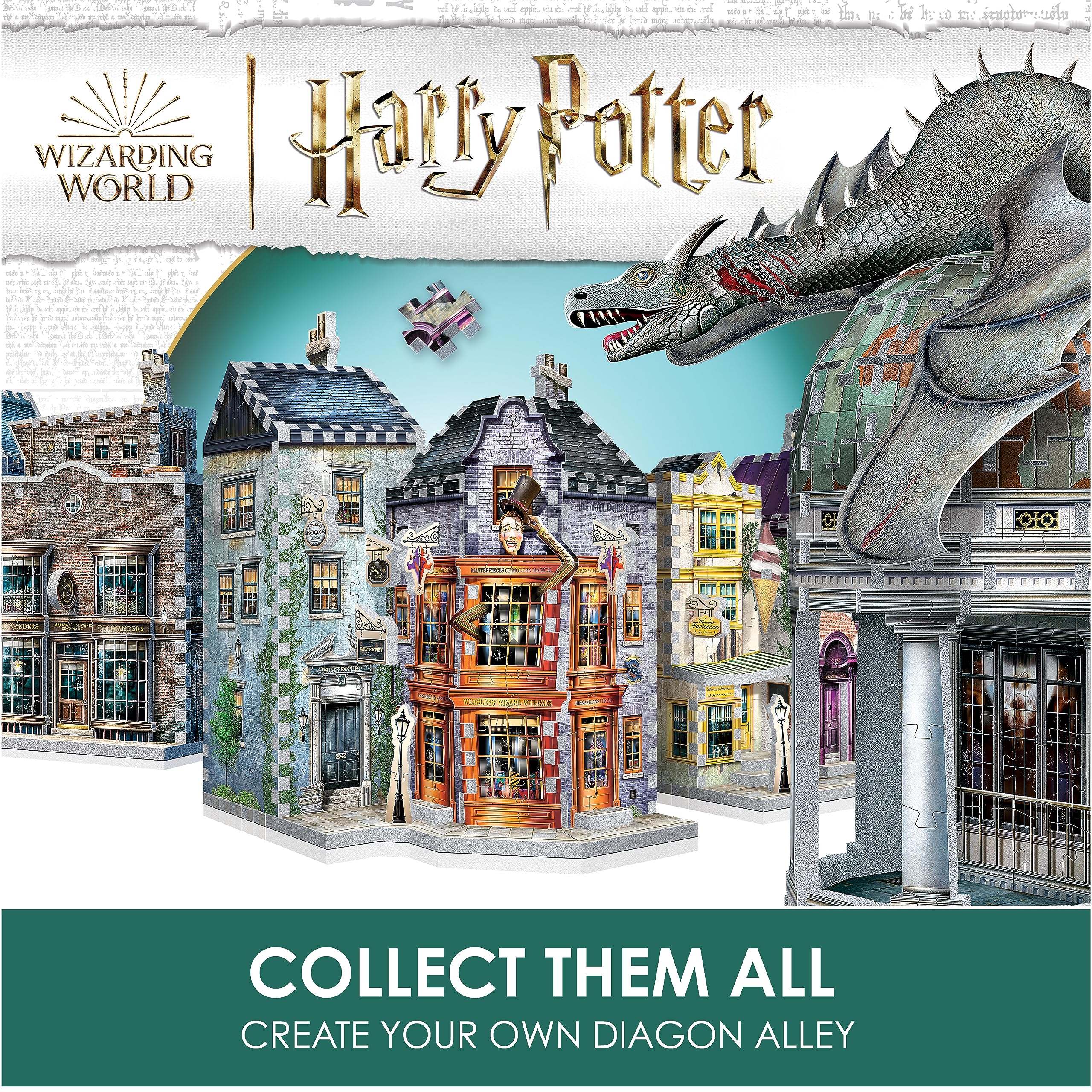 Wrebbit 3D Gringotts Bank detailing evokes Wizarding World atmosphere