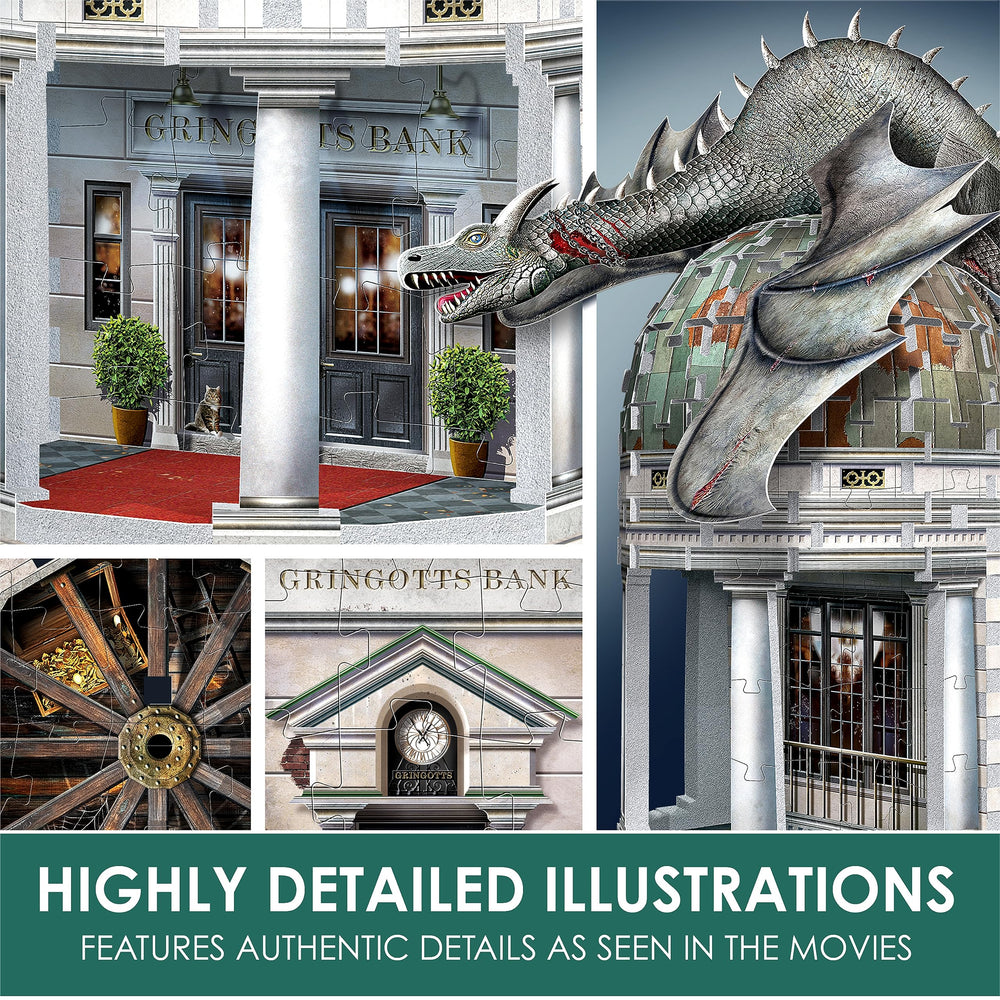 Wrebbit 3D Gringotts Bank slanted angles create dynamic 3D interest