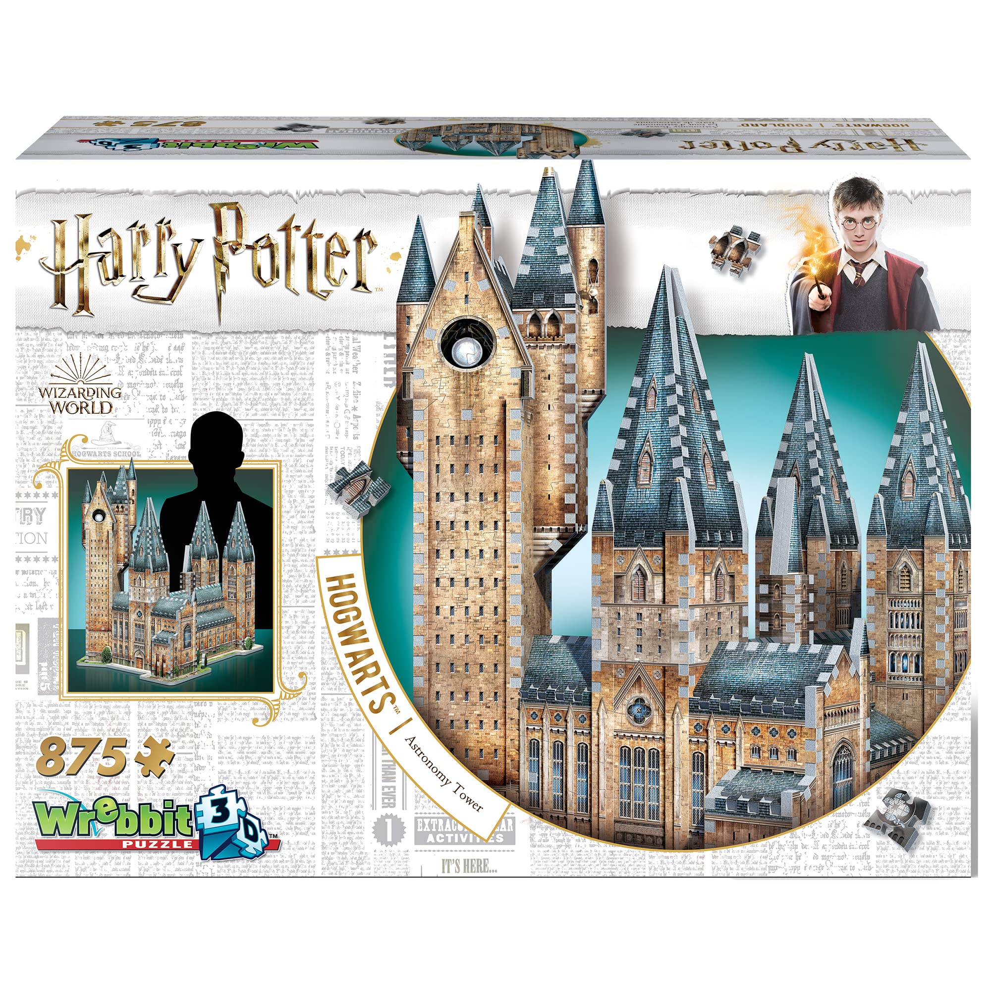 Wrebbit3D Harry Potter Astronomy Tower puzzle shows the iconic spire for an impressive display piece.