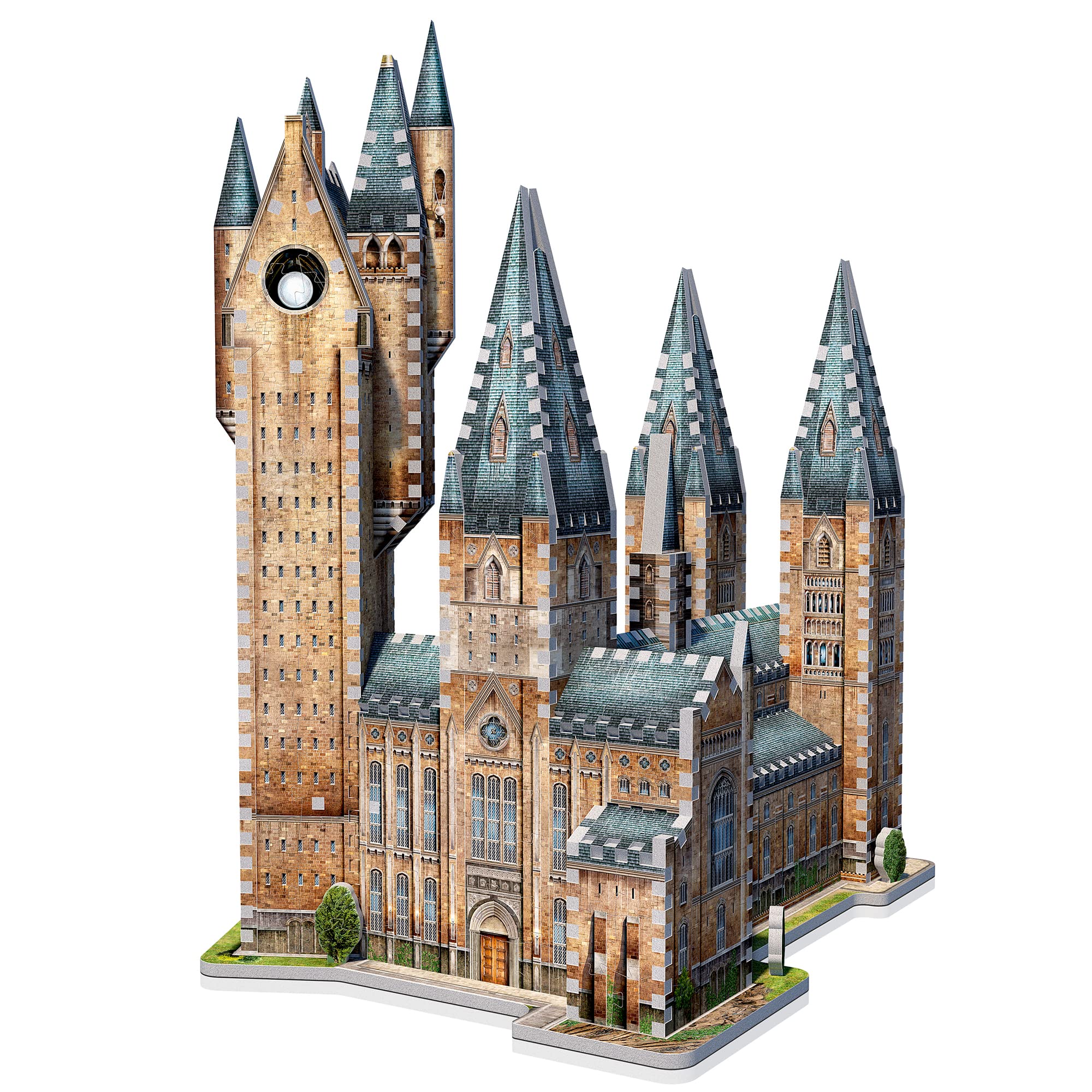 Wrebbit3D Hogwarts Castle tower detail highlights intricate turrets for a collectible desk display.