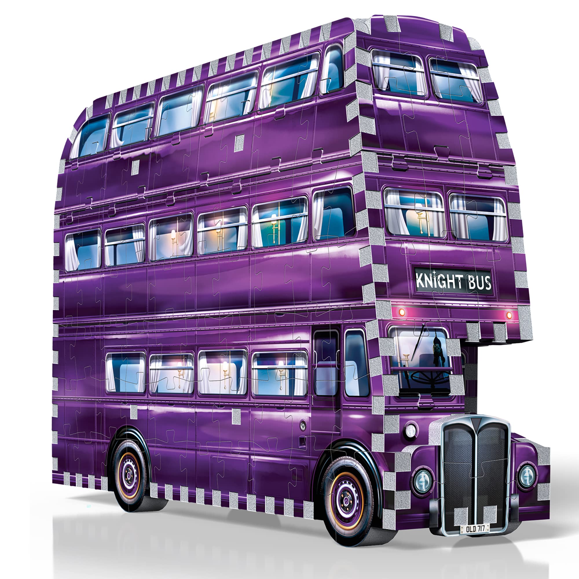 Wrebbit3D Knight Bus back side view emphasizes silhouette for display