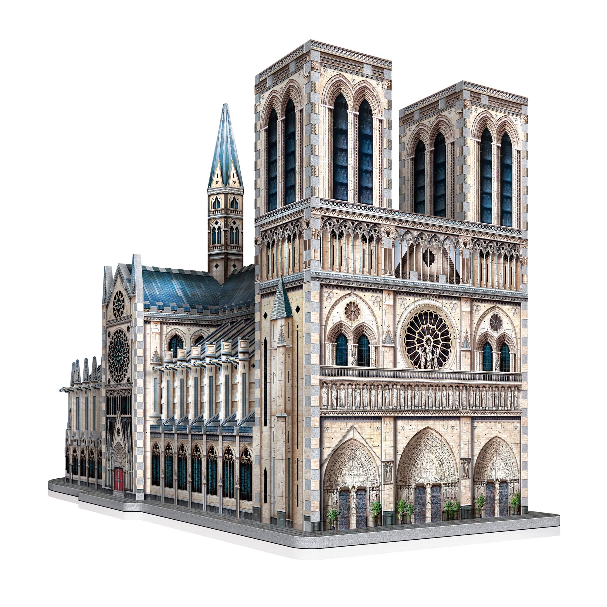 Wrebbit3D Notre-Dame Paris rose-window detail enhances assembly visual appeal