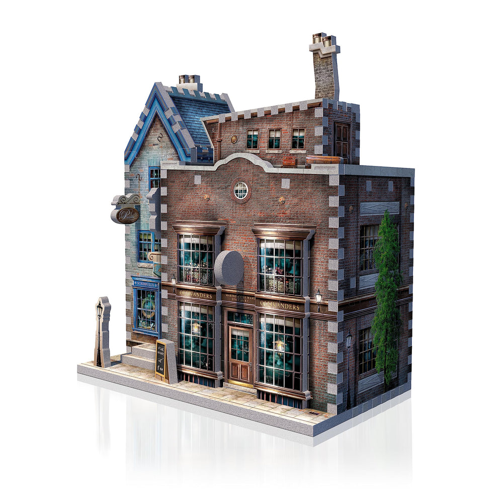 Wrebbit 3D Ollivander’s Wand Shop assembled dimensions offer a prominent display piece.