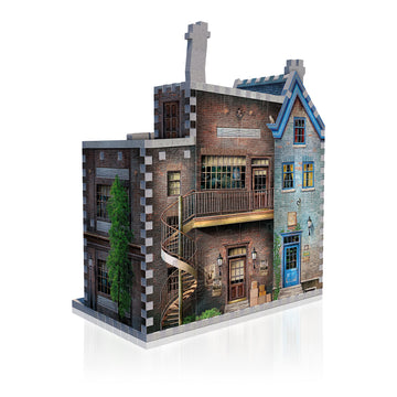 Wrebbit 3D Ollivander’s Wand Shop curved architecture enhances wizarding world displays.