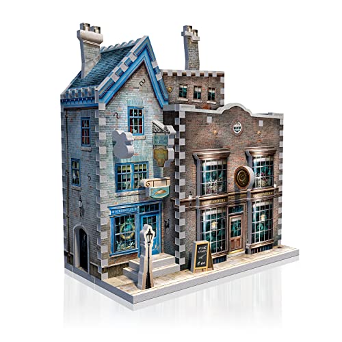 Wrebbit 3D Ollivander’s Wand Shop tilted windows add depth to your diorama display.