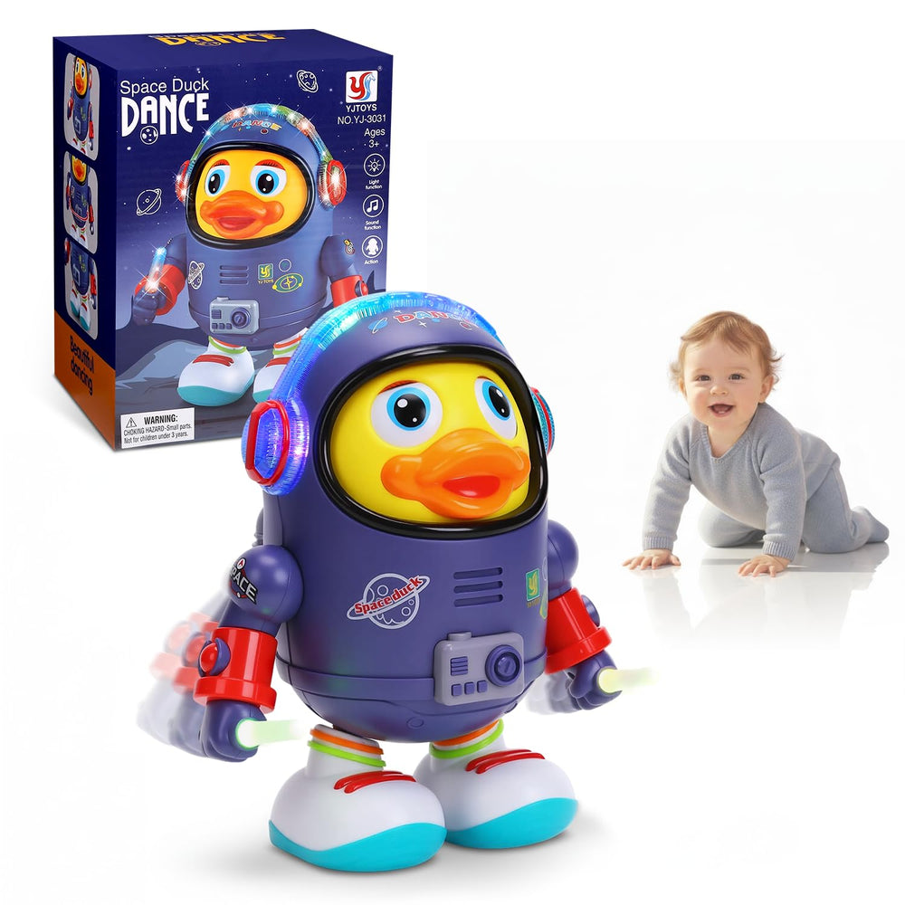 WRYBV dancing space duck toy with stage light visuals for captivating playtime