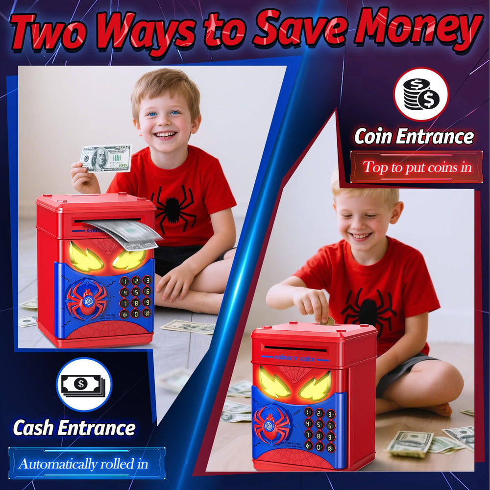 Wrystte Spider Piggy Bank playful spider design brightens any room.