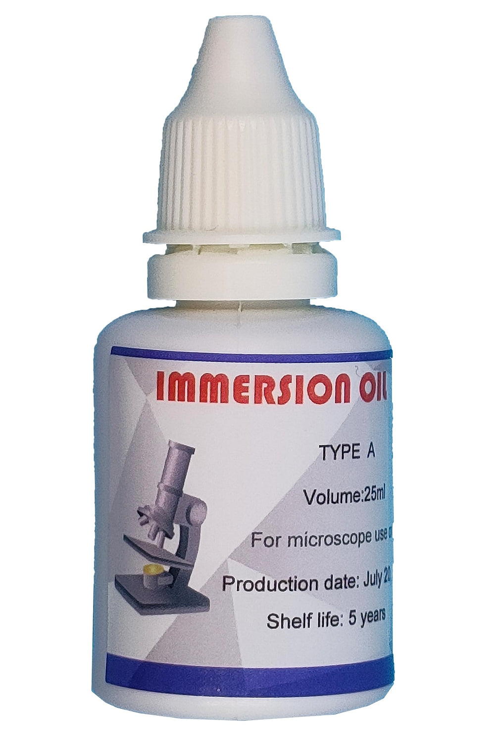 Wryxia microscope immersion oil bottle 25ml for clear imaging.