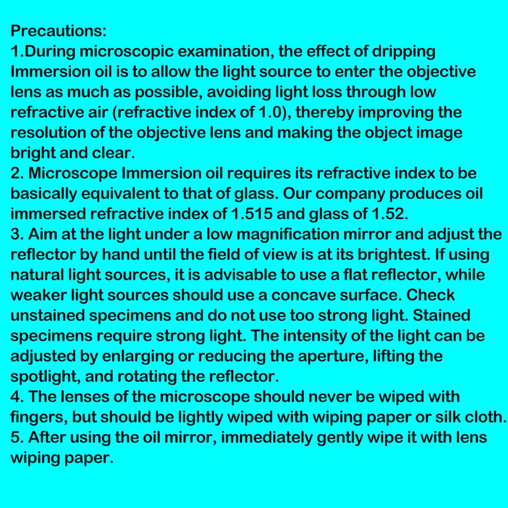 Wryxia Type A immersion oil applied to the microscope objective.