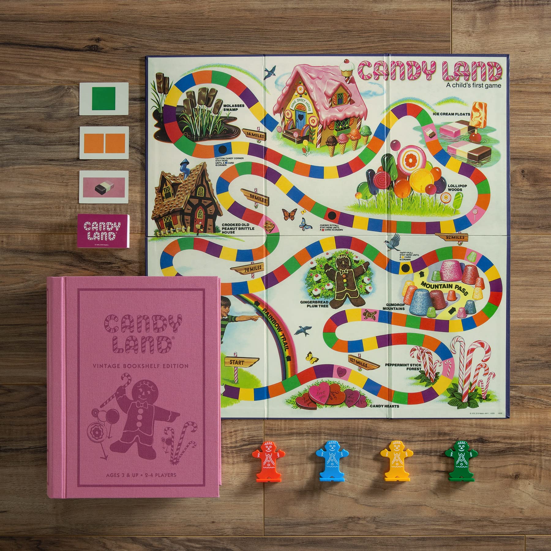 WS Game Company Candy Land Vintage board unfolded to a large play surface