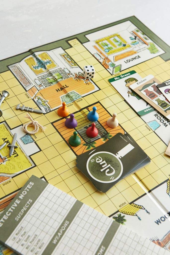 WS Game Company Clue Nostalgia Edition supports 3 to 6 players for family nights.
