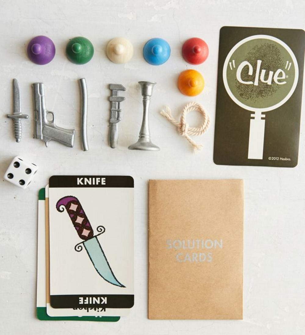 WS Game Company Clue Nostalgia full-sized folding gameboard ready for setup.