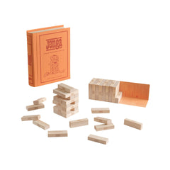 WS Game Company Jenga compact portable design fits small shelves and travel nights