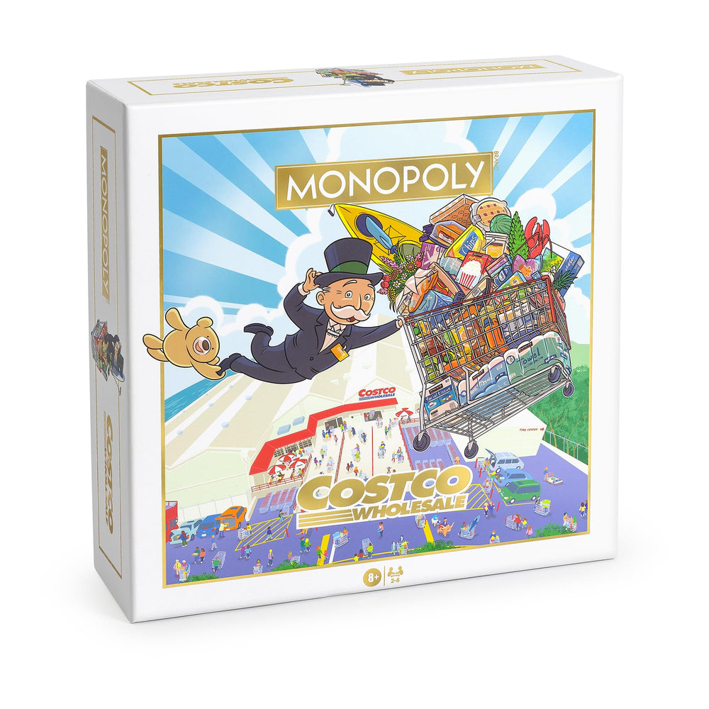 WS Game Company Monopoly Costco Edition illustrated board for family play