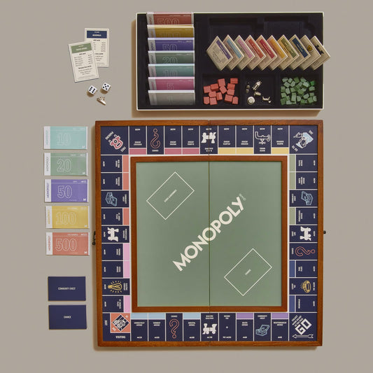 WS Game Company Monopoly Grand Folding Edition folding board closed keeps a compact footprint