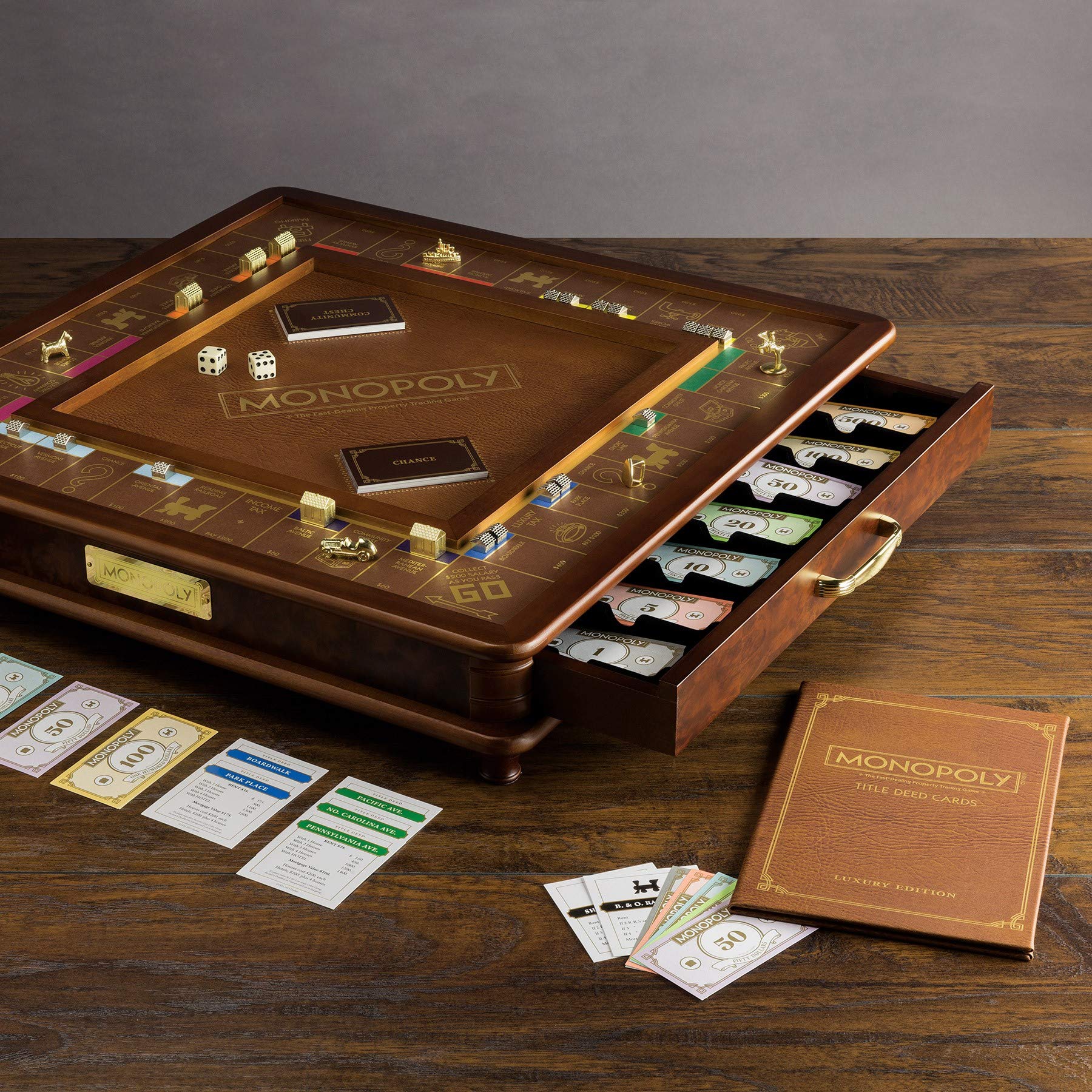 WS Game Company Monopoly Luxury Edition die-cast tokens add weight and tactile satisfaction
