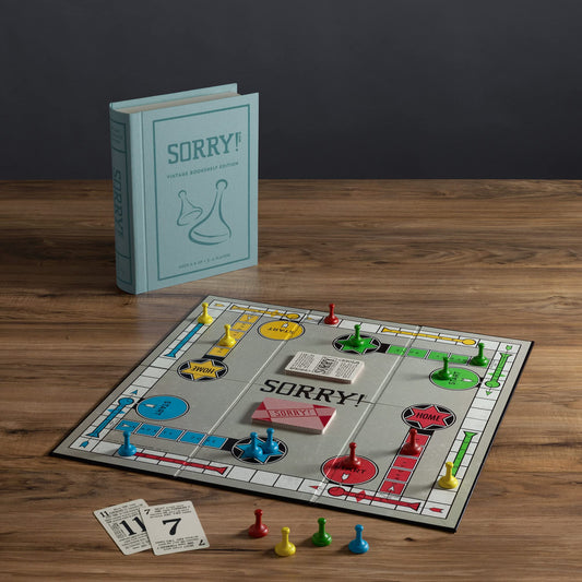 WS Game Company Sorry folding board shown as full-size play surface for groups