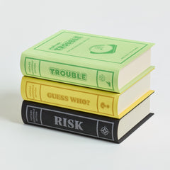 WS Game Company vintage bookshelf games decor adding nostalgic charm to living spaces.