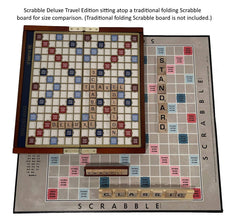 WS Game Company Scrabble Deluxe Solid Wood Tiles feature bold, readable print.