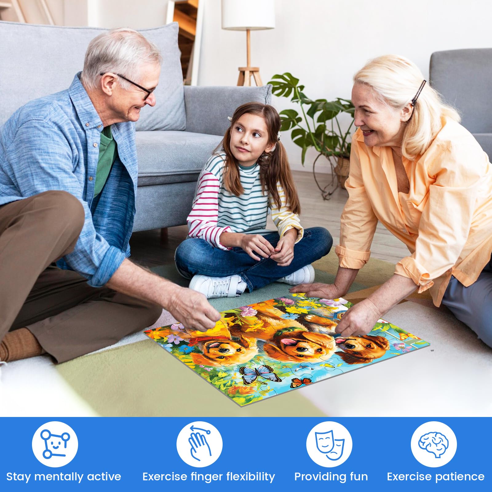 WSCXSC lake scene puzzle promotes relaxation and focused attention
