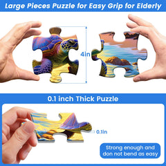 WSCXSC senior puzzle with puppies promotes calm and joy during activity