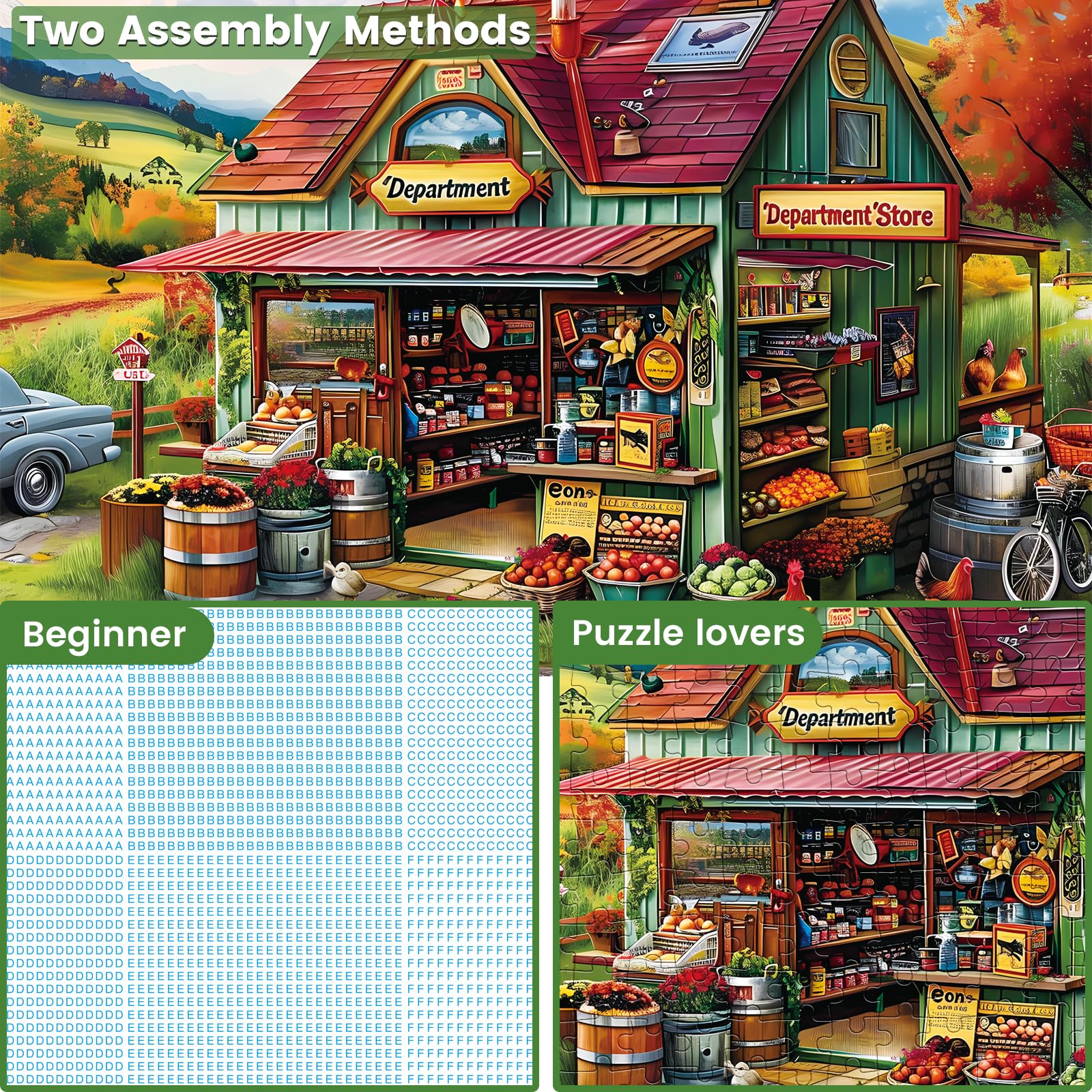 WSCXSC back of puzzle with A to H guide to locate pieces