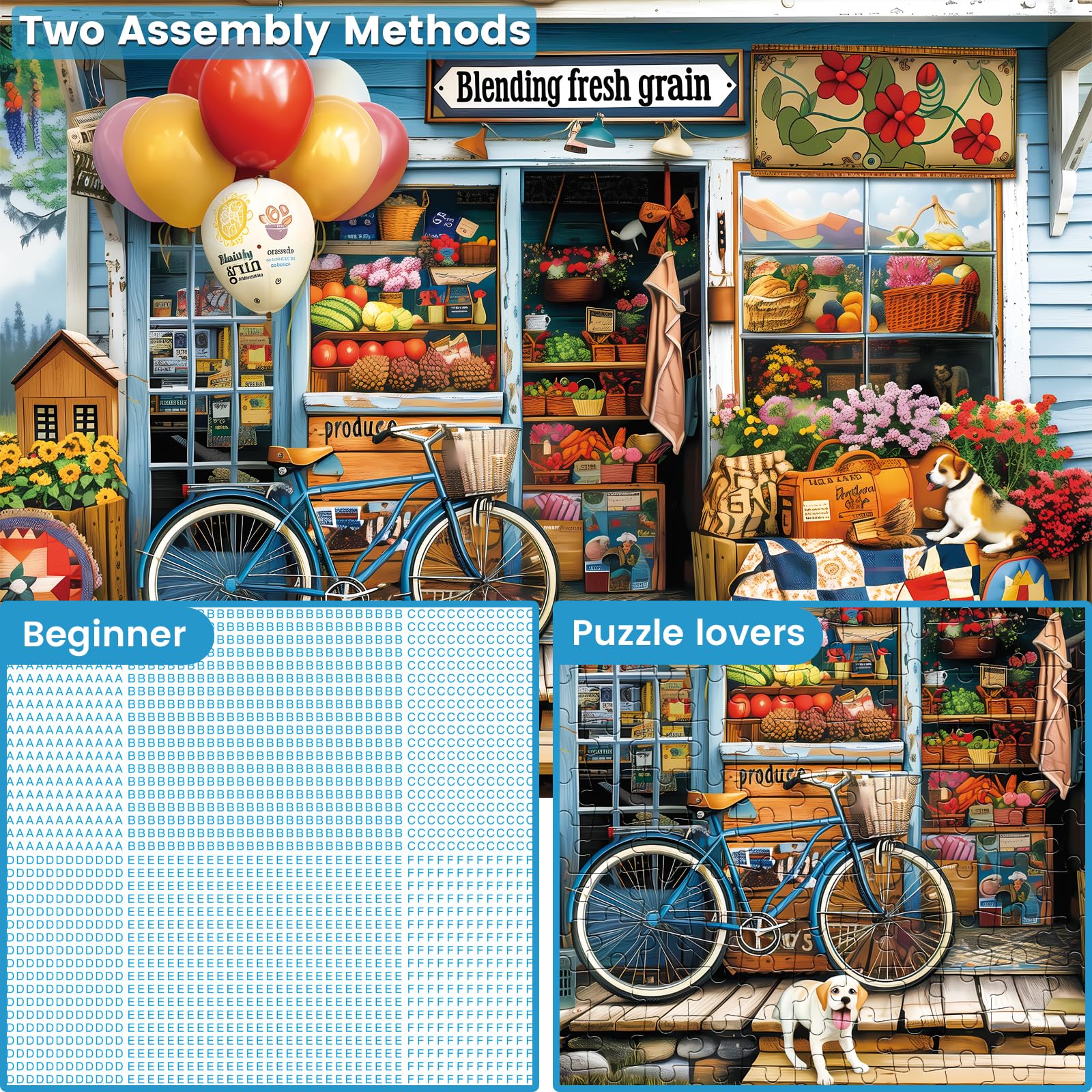 WSCXSC bright-fruit-store-art puzzle inspires focused and relaxing play.