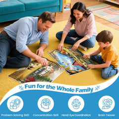 WSCXSC countryside 300-piece puzzle with lush scenery, ideal for relaxing weekends.
