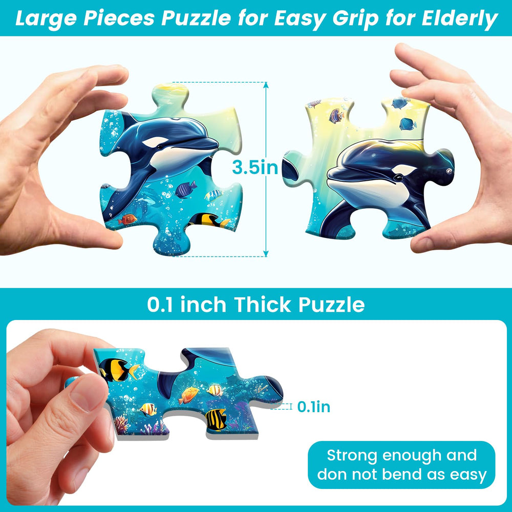 WSCXSC easy-grip embossed puzzle pieces aiding gentle manipulation.