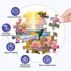 WSCXSC family puzzle table activity promotes bonding and focus