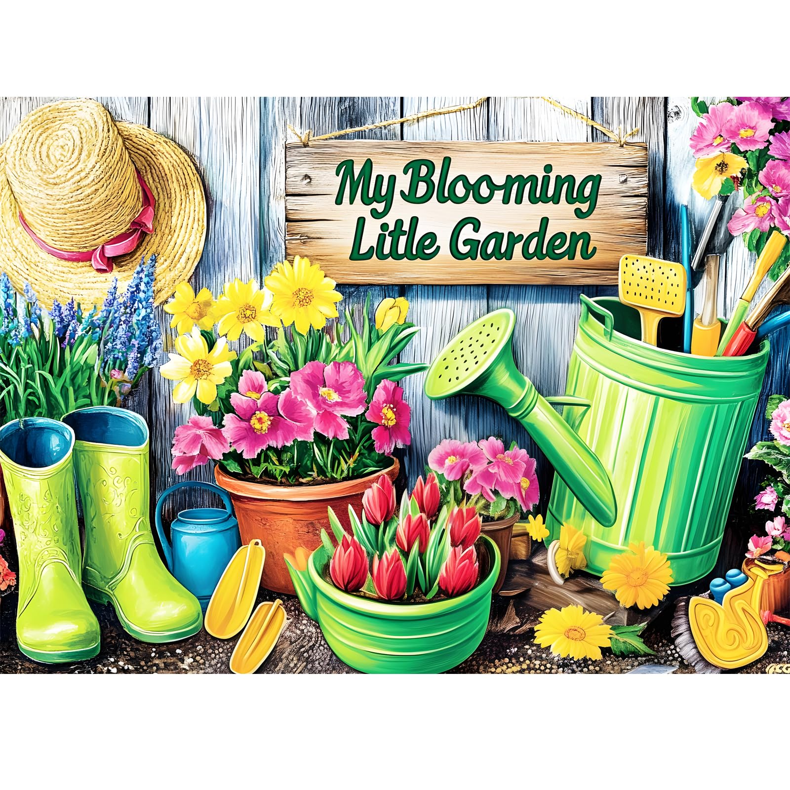 WSCXSC Flower Garden Puzzle – vibrant scene for peaceful, focused sessions.