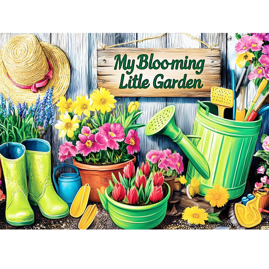 WSCXSC Flower Garden Puzzle – vibrant scene for peaceful, focused sessions.