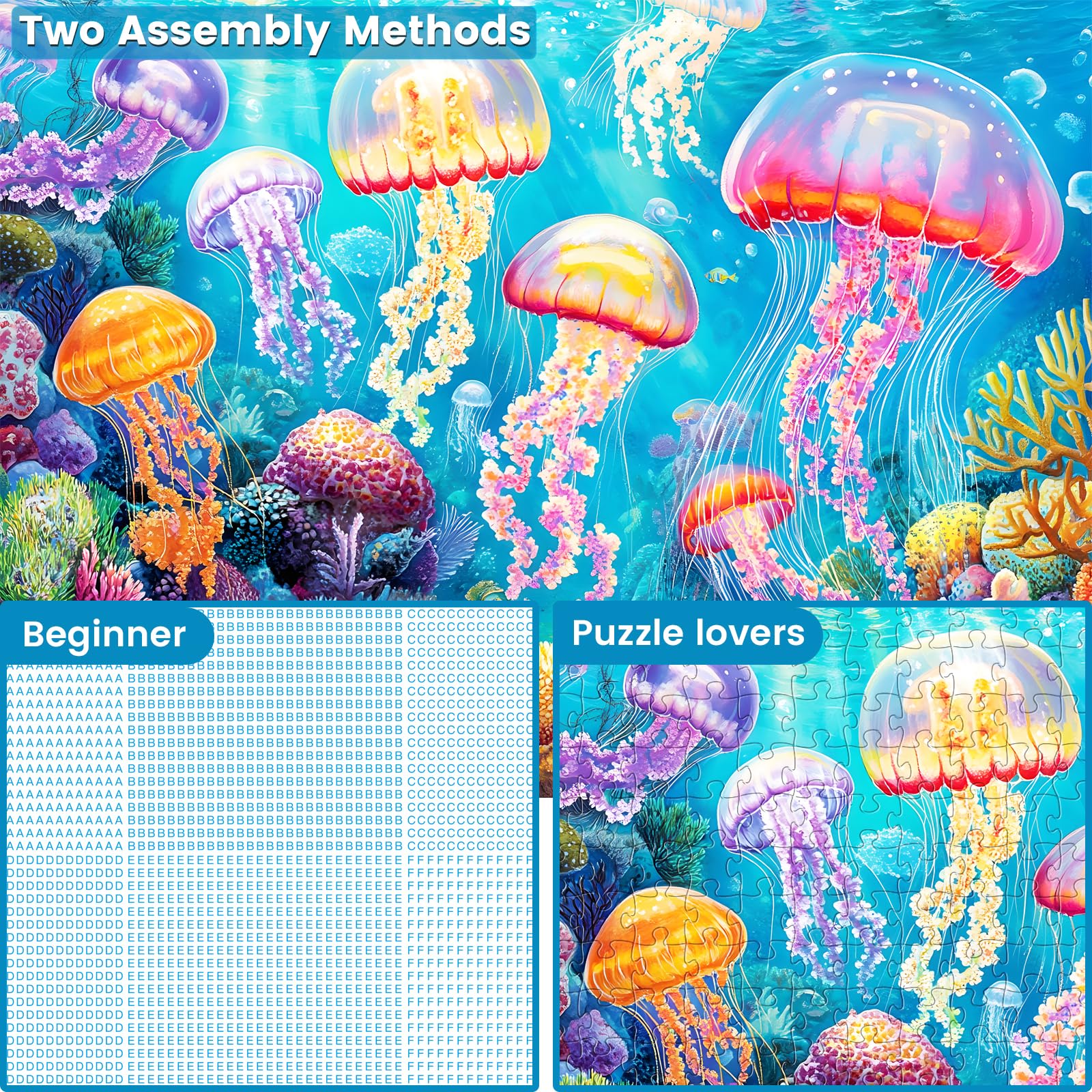 WSCXSC puzzle mesh bag keeps pieces organized for seamless puzzling sessions.