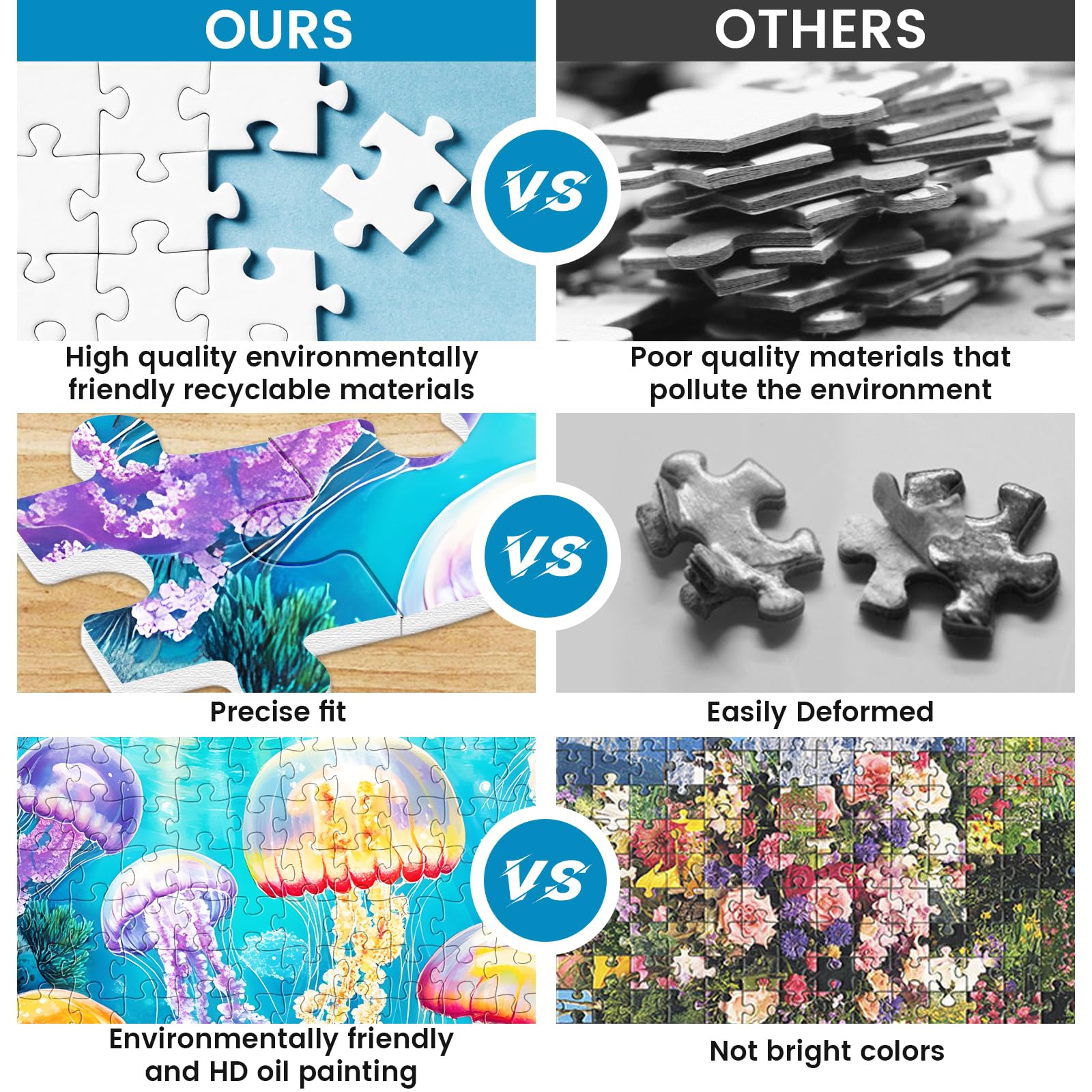 WSCXSC Jellyfish Puzzle includes a helpful poster to guide your next move.