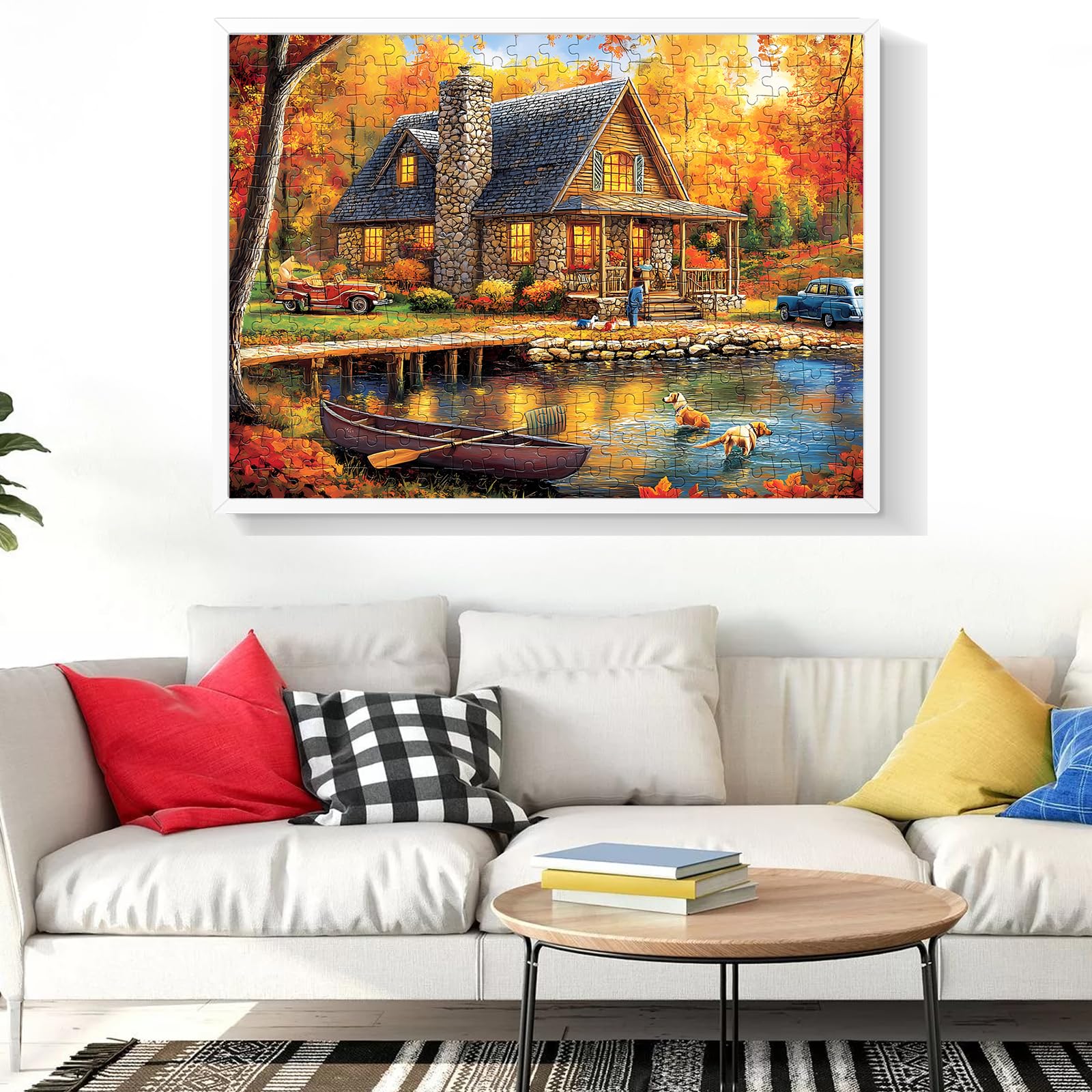 WSCXSC puzzle in natural light, vibrant hues stay bright over time