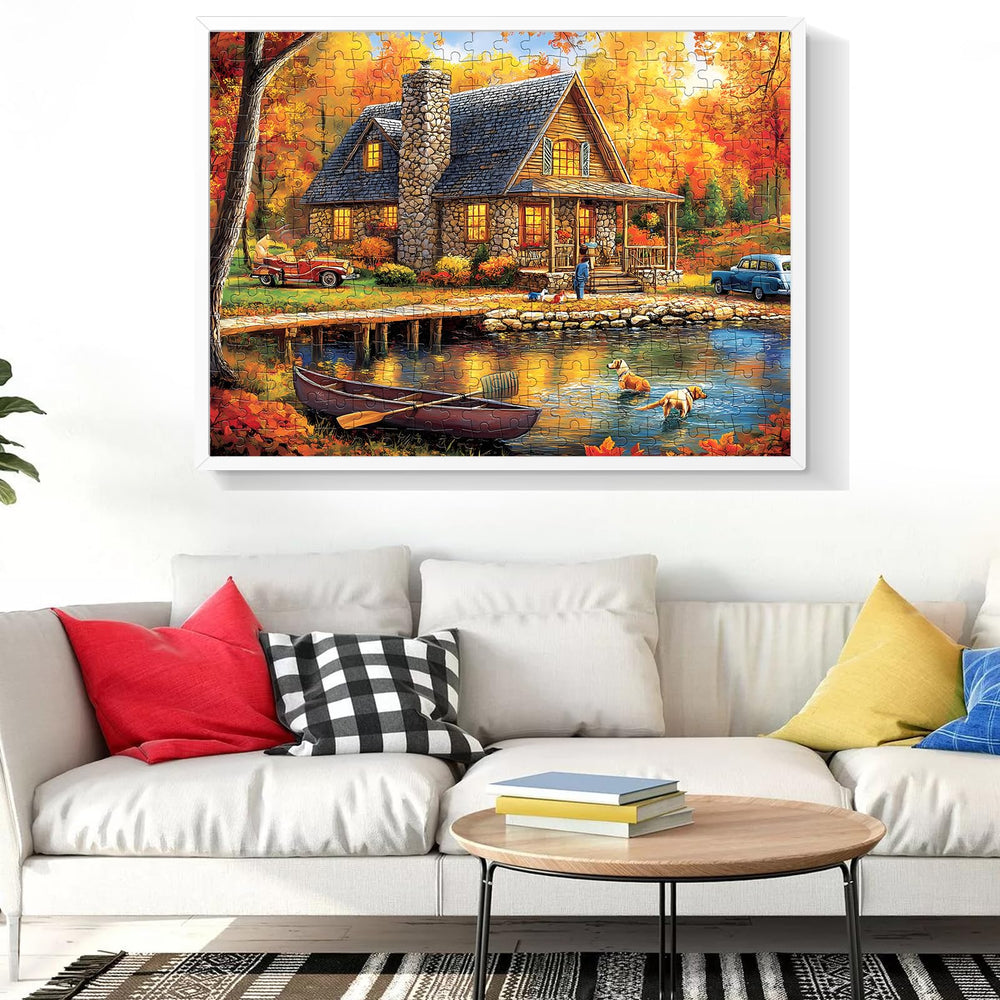 WSCXSC puzzle in natural light, vibrant hues stay bright over time