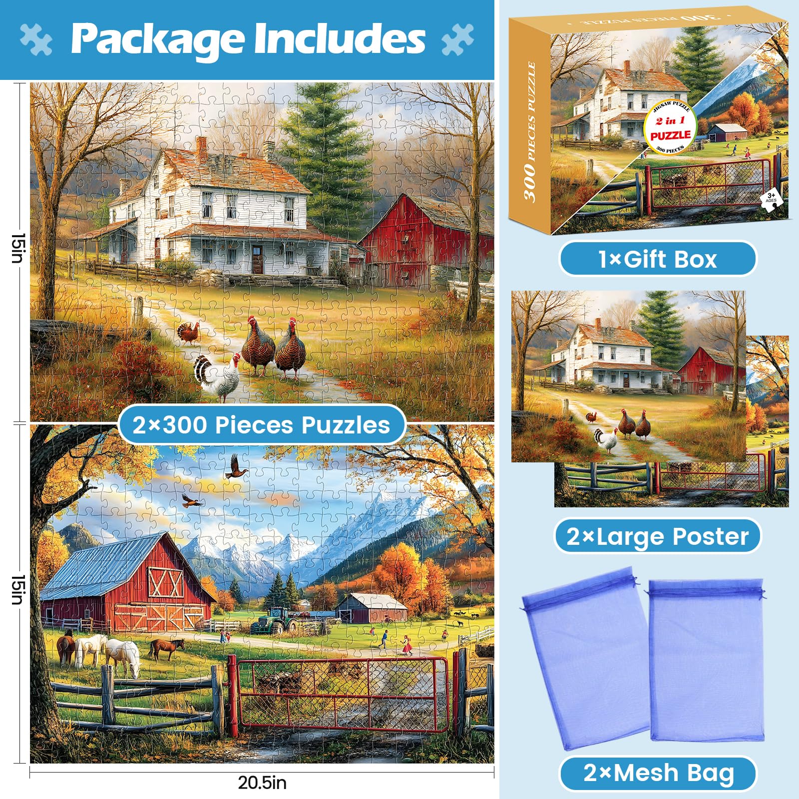 WSCXSC two-in-one puzzle set offers double the fun and challenge.
