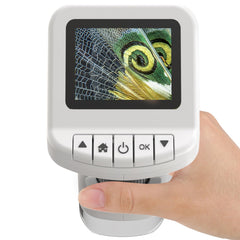 WSDMIC 1200X handheld microscope display offers easy viewing for young scientists.